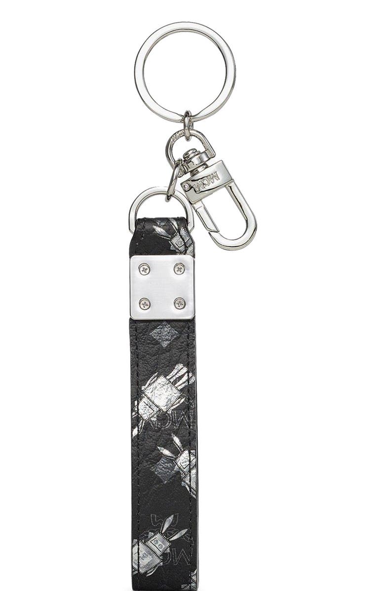 MCM Aren Key Holder in Rabot Visetos, Alternate, color, 