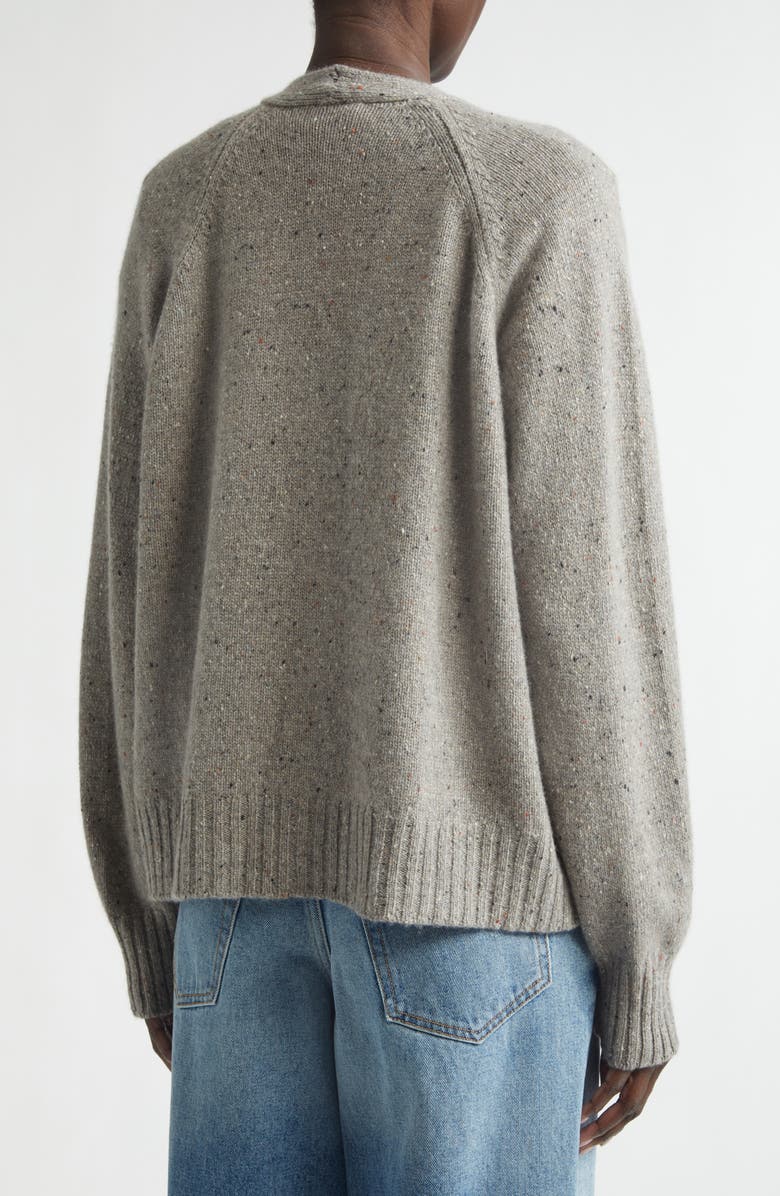 Johnstons of Elgin Relaxed Fit Belted Donegal Cashmere Cardigan, Alternate, color, Peregrine Donegal