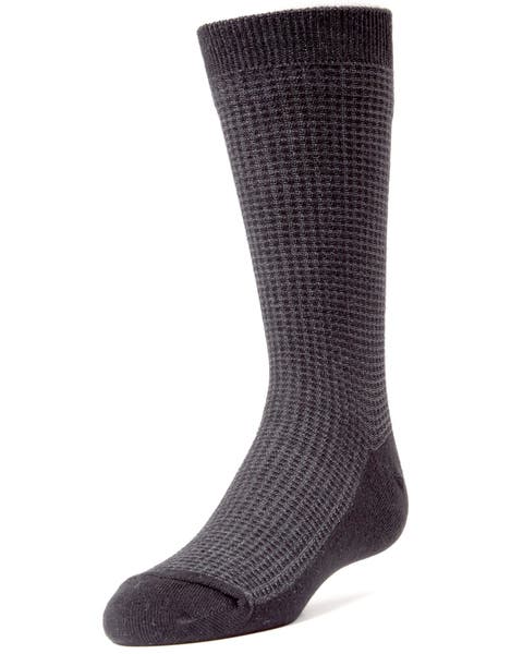 Diamond Textured Crew Socks