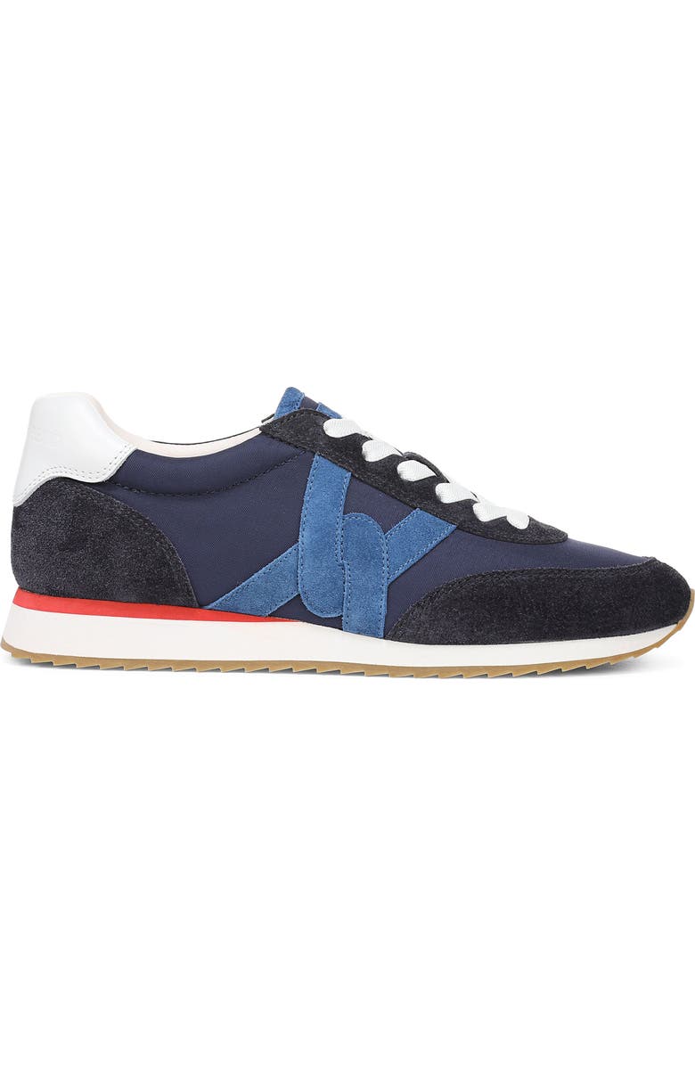 Veronica Beard Penrose Sneaker, Alternate, color, Navy/ Blue Coast/ Flame