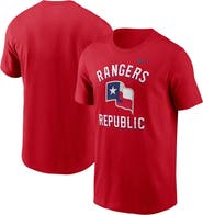 Nike Men's Nike Red Texas Rangers Lone Star Flag Hometown T-Shirt