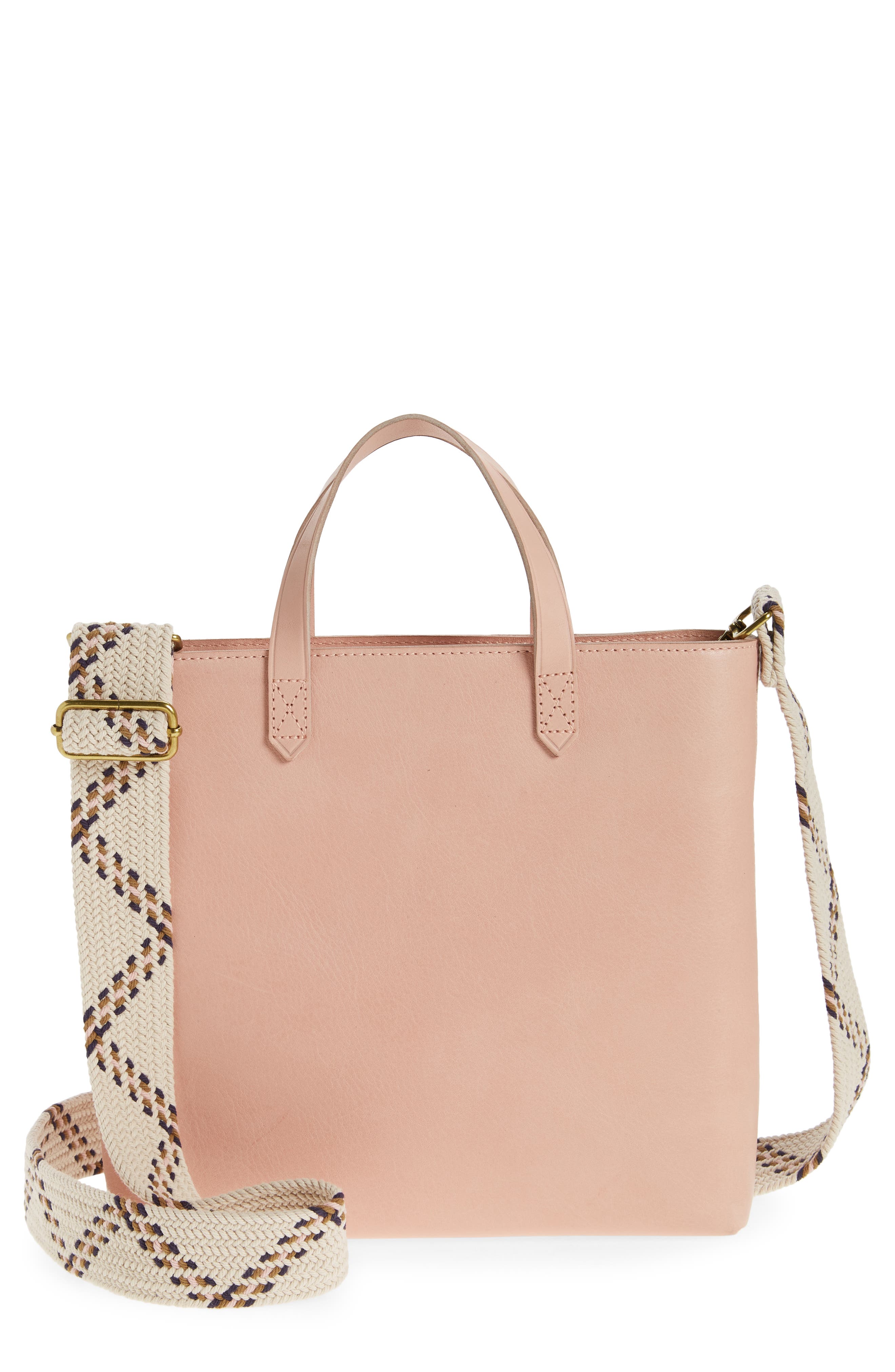 Madewell The Zip-Top Transport Crossbody: Webbing Strap Edition, Main, color, 