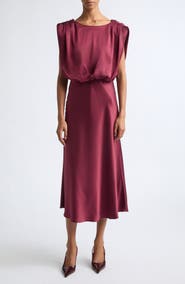 Toccin Flora Silky Satin Dress