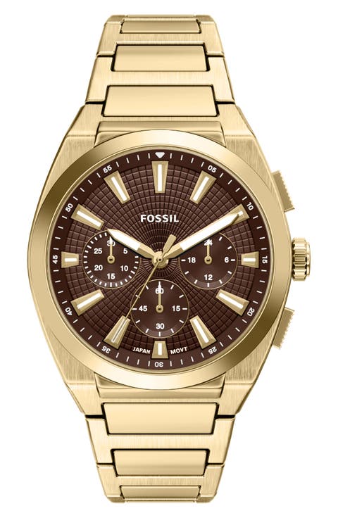 Everett Chronograph Bracelet Watch, 44mm