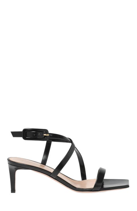 GIANVITO ROSSI フレイテットタフルストラッフサンタル Shop Black Gianvito Rossi Online | Nordstrom