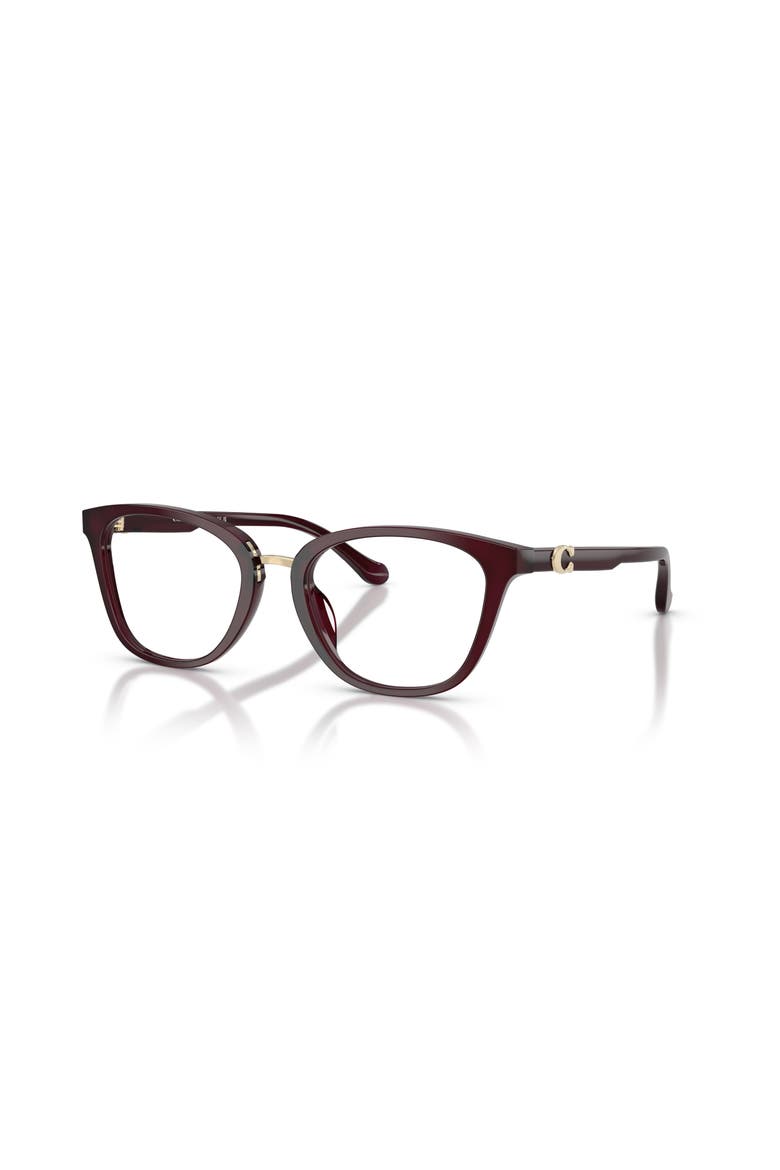 52mm Square optical glasses, Main, color, Red