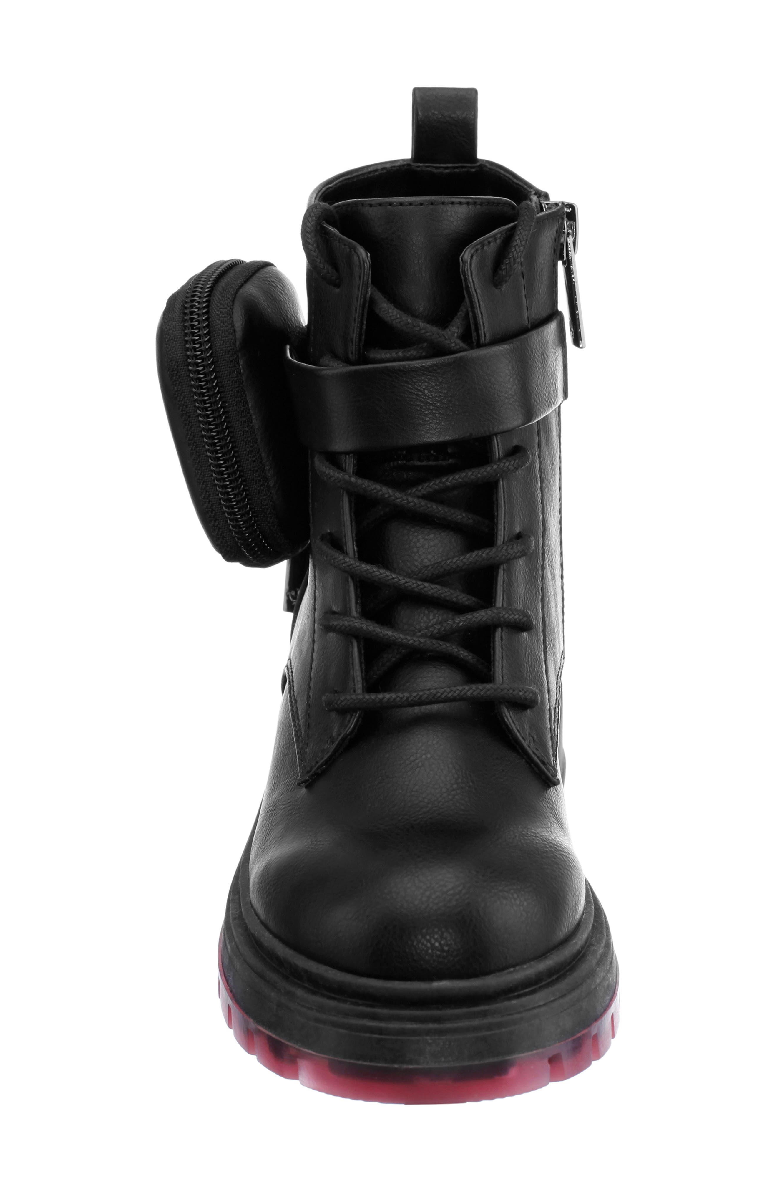 Nina Kids' Milly Combat Boot, Alternate, color, Black