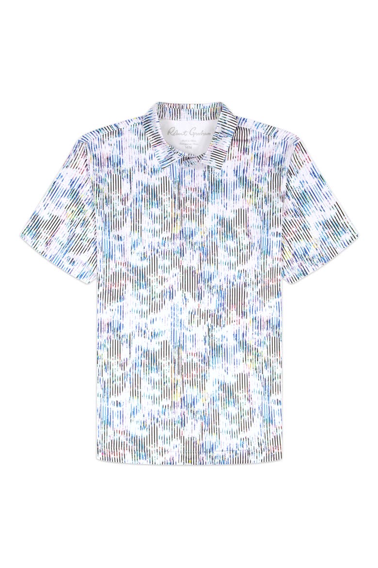 Clyne Knit Polo, Alternate, color, BLUE MULTI