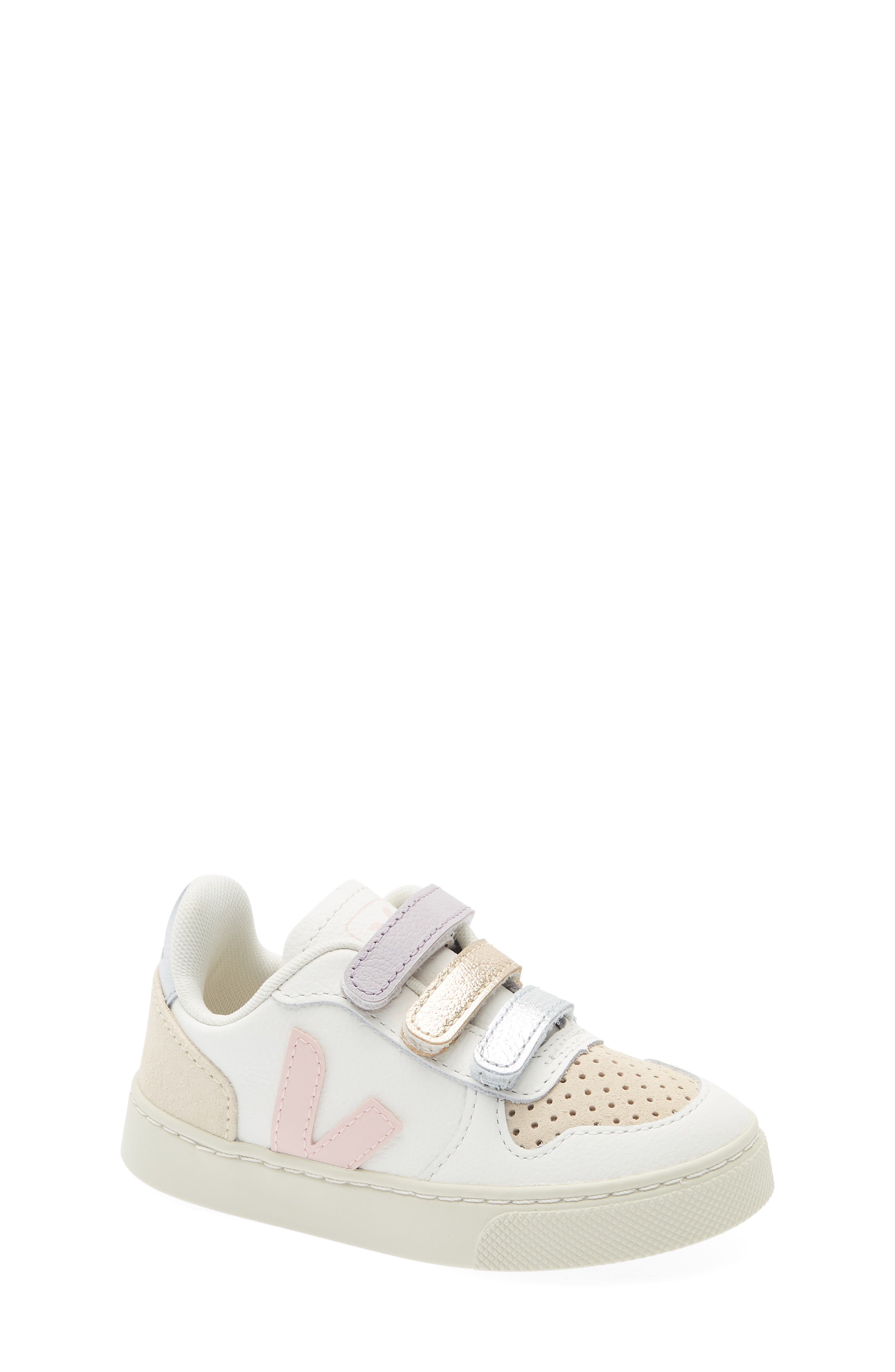 Kids' V-10 White Petale Sneaker, Main, color, WHITE PETALE