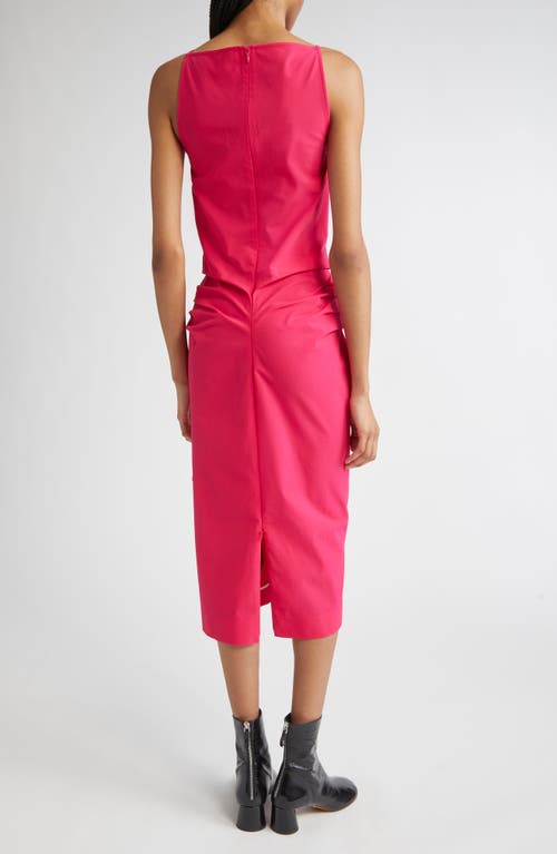 Proenza Schouler Priya Draped Bi-stretch Cotton Nylon Dress