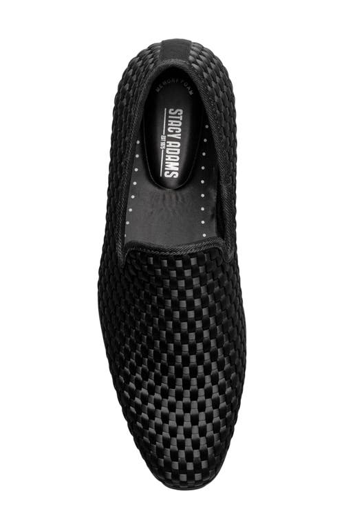 Stacy Adams Swenson Woven Loafer In Black