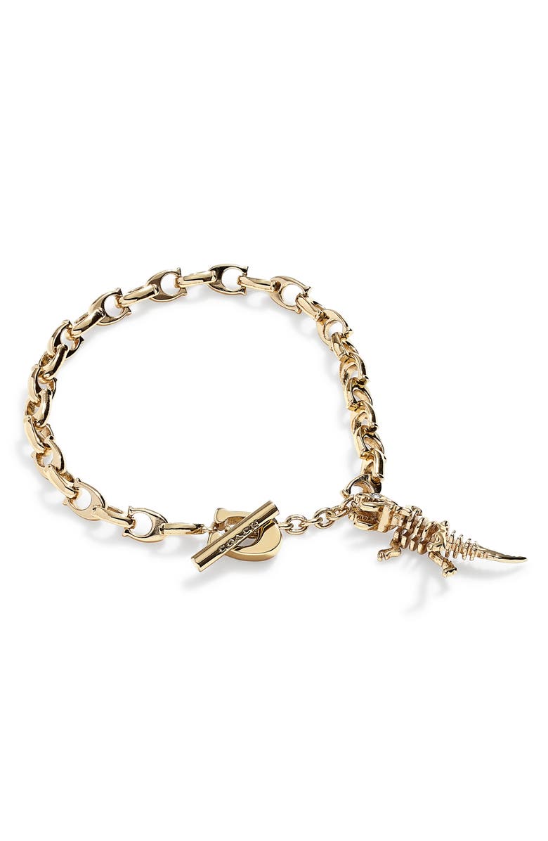 COACH Rexy Skeletal C-Chain Bracelet, Alternate, color, 