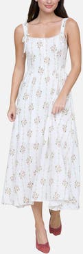 Blu Pepper Lace Trim Corset Fit & Flare Dress