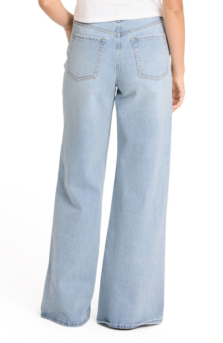 Billabong Free Fall High Waist Flare Leg Jeans, Alternate, color, Light Wash