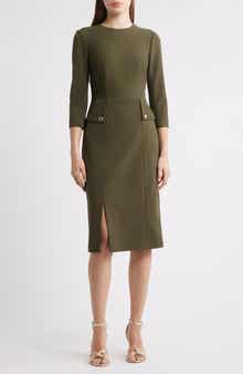 Eliza J Pocket Detail Sheath Dress