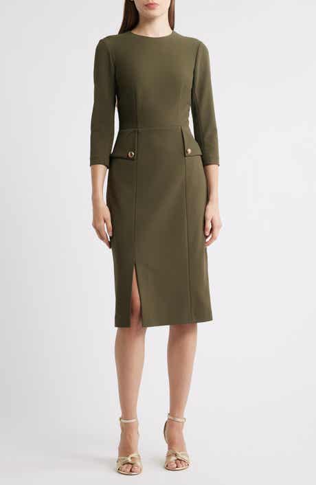 Eliza J Pocket Detail Sheath Dress