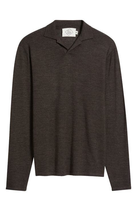 Tam Long Sleeve Merino Wool Polo