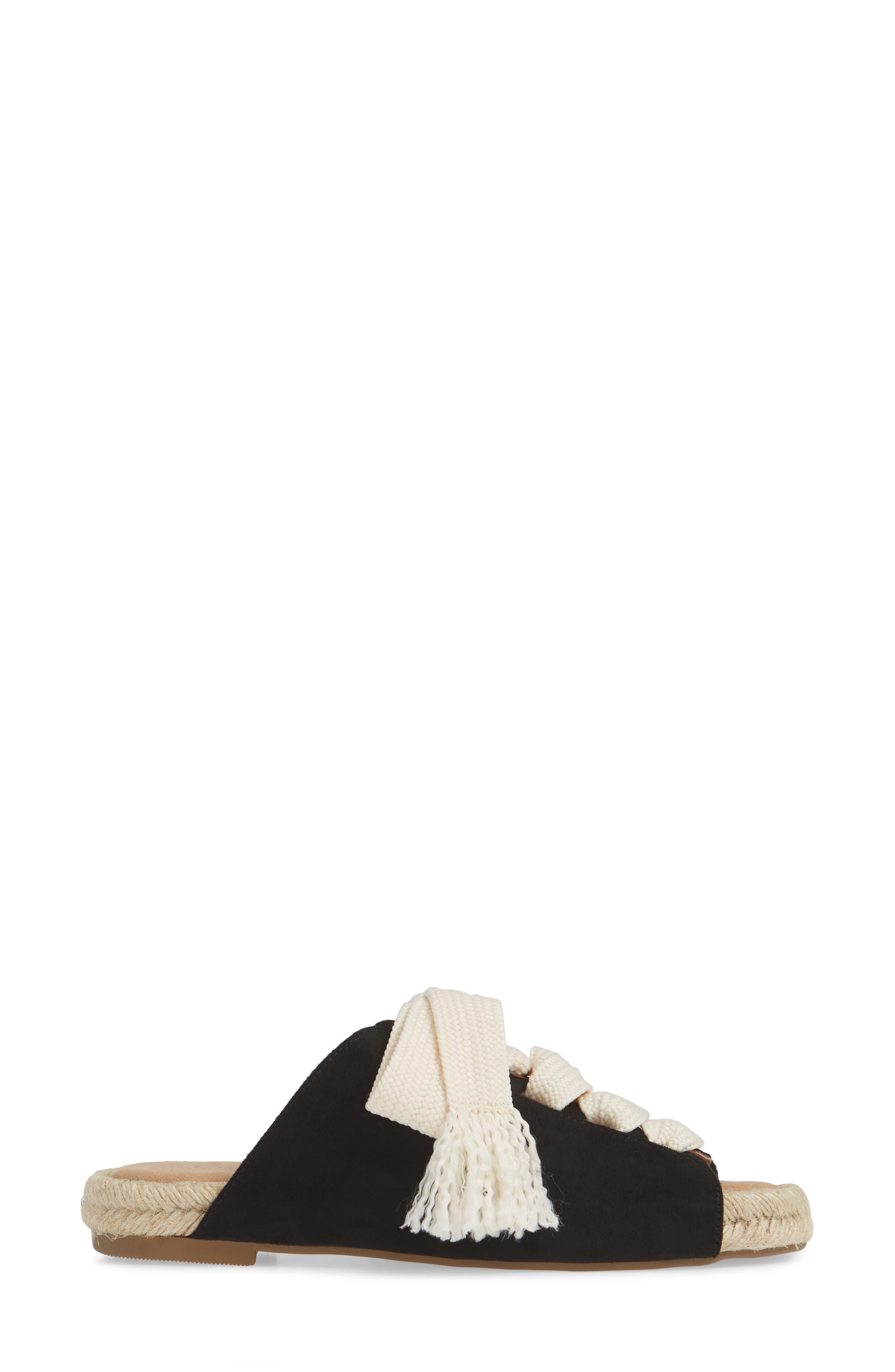 Portside Slide, Alternate, color, BLACK FABRIC