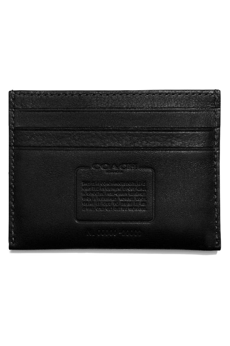 Leather Card Case, Alternate, color, BLACK