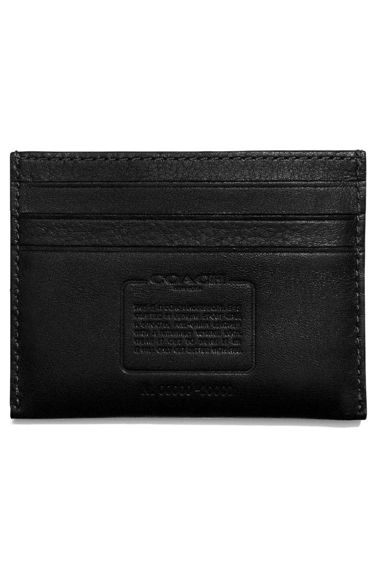 COACH Leather Card Case, Alternate, color,