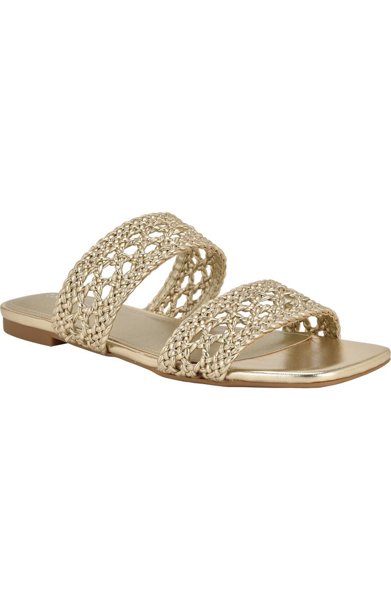 Calvin Klein Florency Slide Sandal, Main, color, Gold