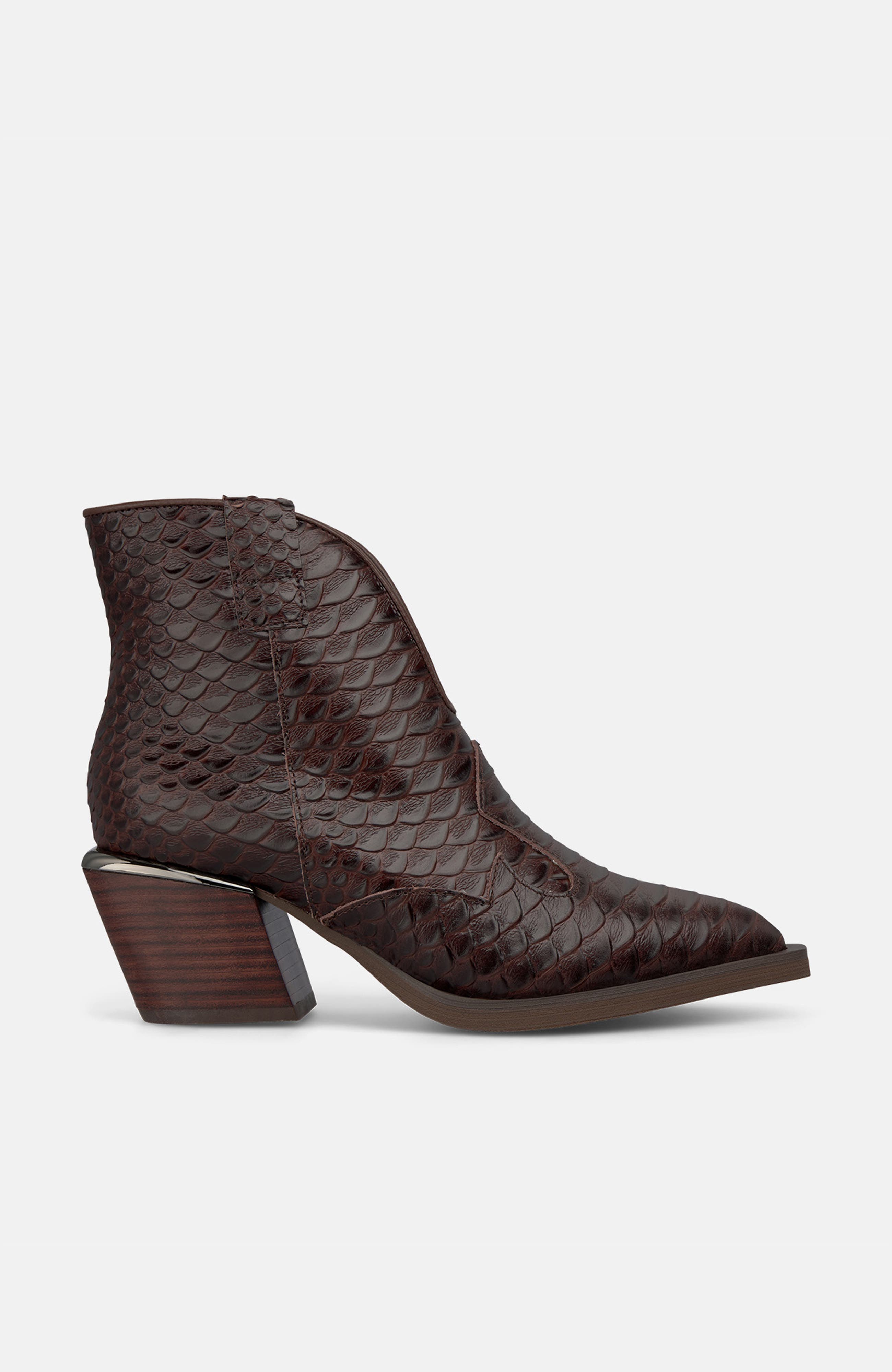 Front Opening Bootie, Alternate, color, Coffee