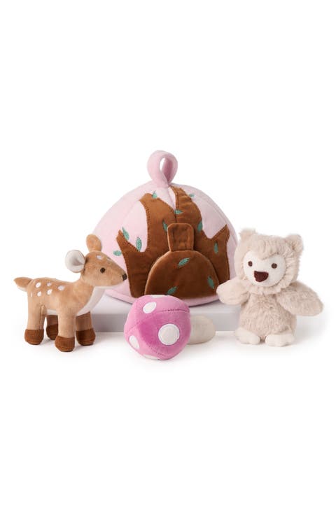 Forest Friends Set of 3 Plush Toys & Storage Bag
