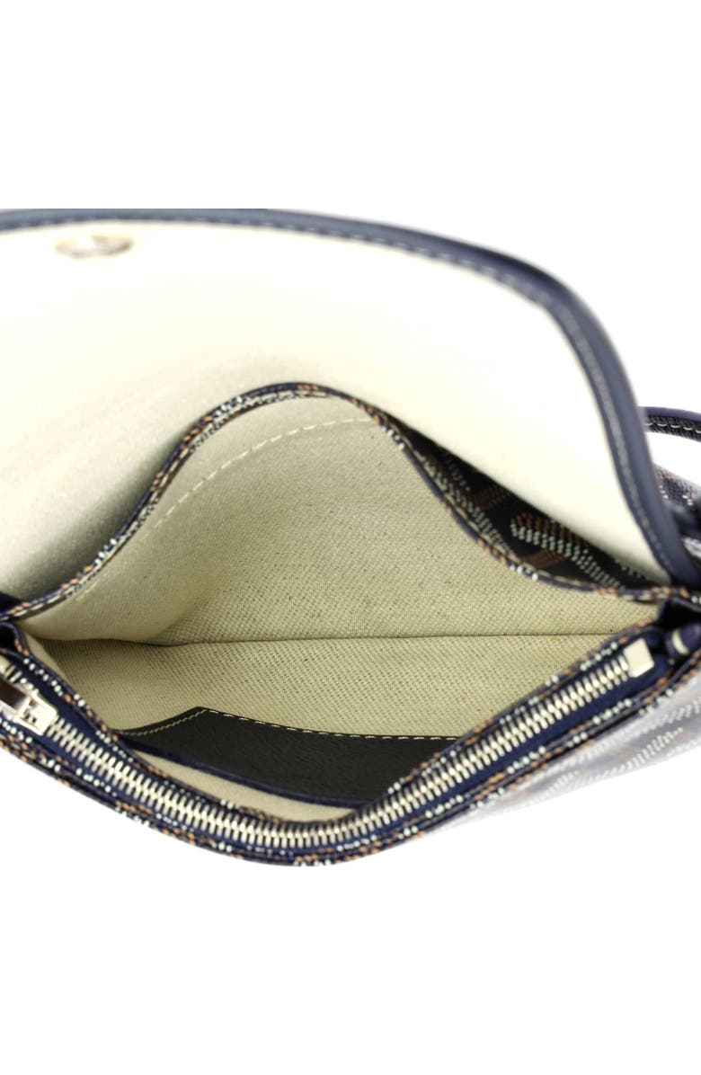 Pre-Owned Goyard Plumet Clutch Wallet Printed Coated Canvas, Alternate, color, Blue