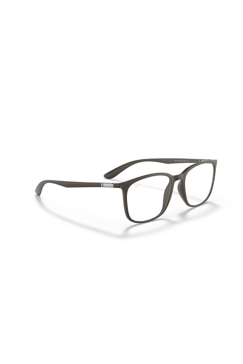 52mm Square optical glasses, Alternate, color, Brown