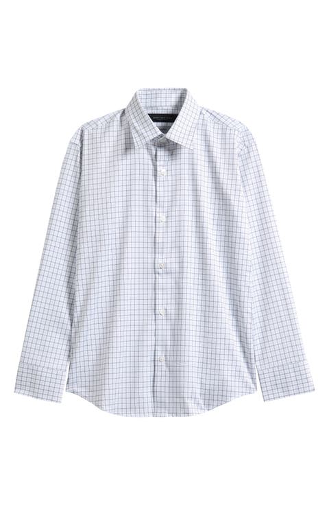 Kids' Tattersall Check Stretch Dress Shirt (Big Kid)