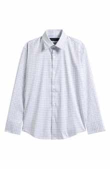 Andrew Marc Kids' Tattersall Check Stretch Dress Shirt