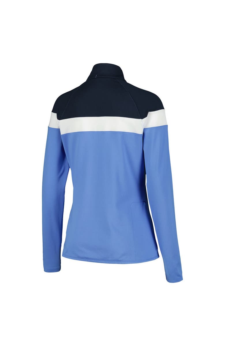 PUMA Women's Puma Navy/Blue THE PLAYERS Lightweight Quarter-Zip Jacket, Alternate, color, 