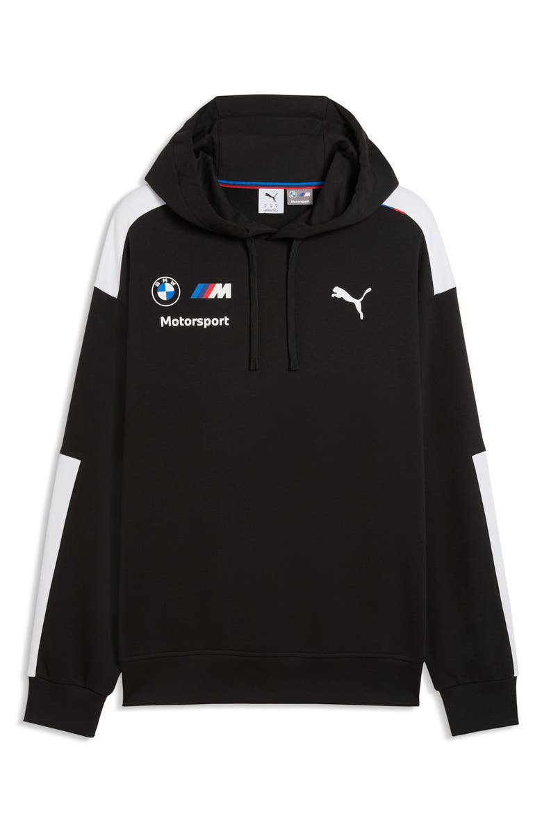 PUMA x BMW Replica Drivers Cotton Graphic Hoodie, Main, color, Puma Black