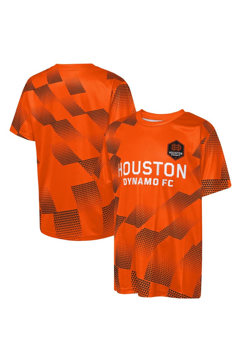 Youth Outerstuff  Orange Houston Dynamo FC Sheer Thrill T-Shirt, Main, color, Orange