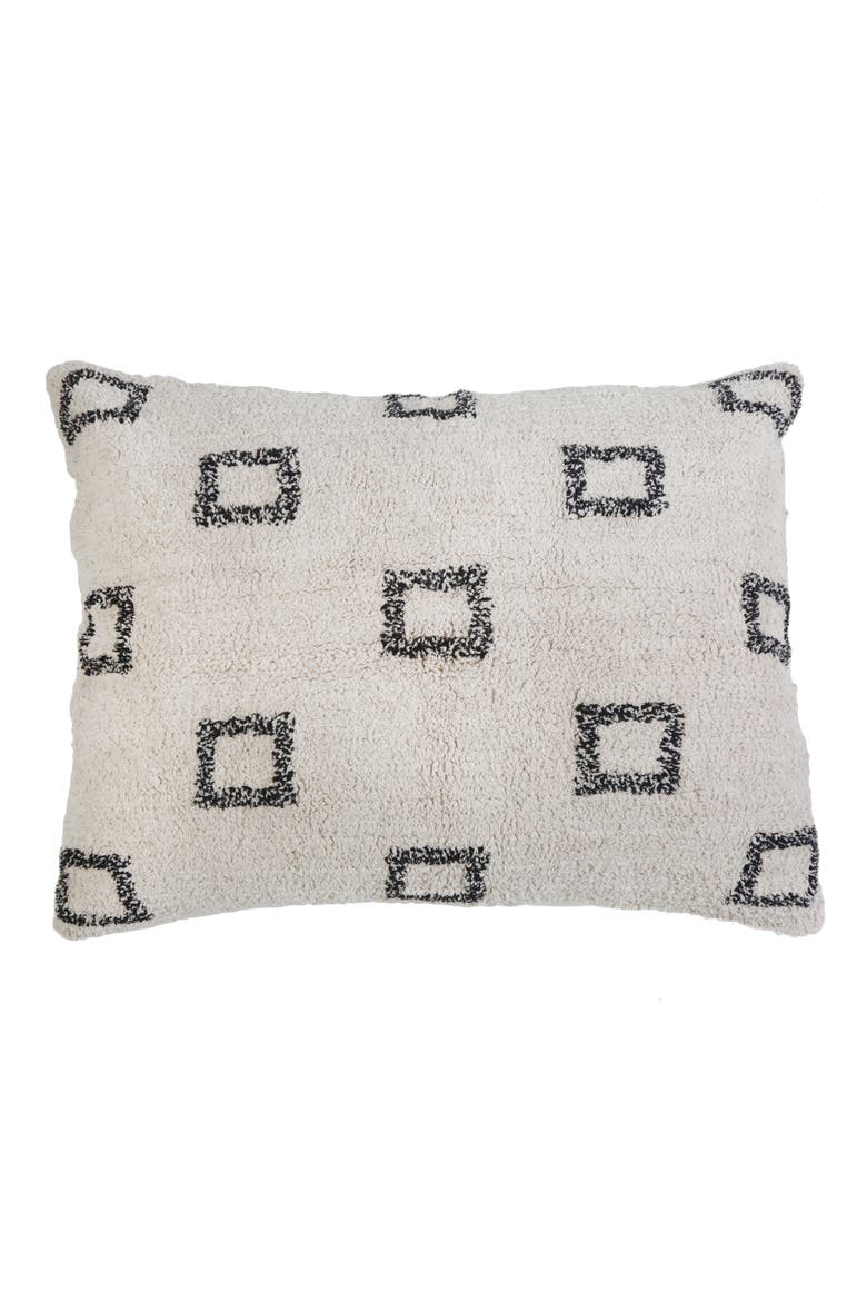 Bowie Big Accent Pillow, Main, color, IVORY/ GREY