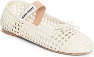 Miu Miu Woven Mary Jane Ballet Flat