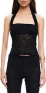 LIONESS Palisades Lace Halter Top
