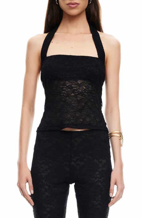 LIONESS Palisades Lace Halter Top