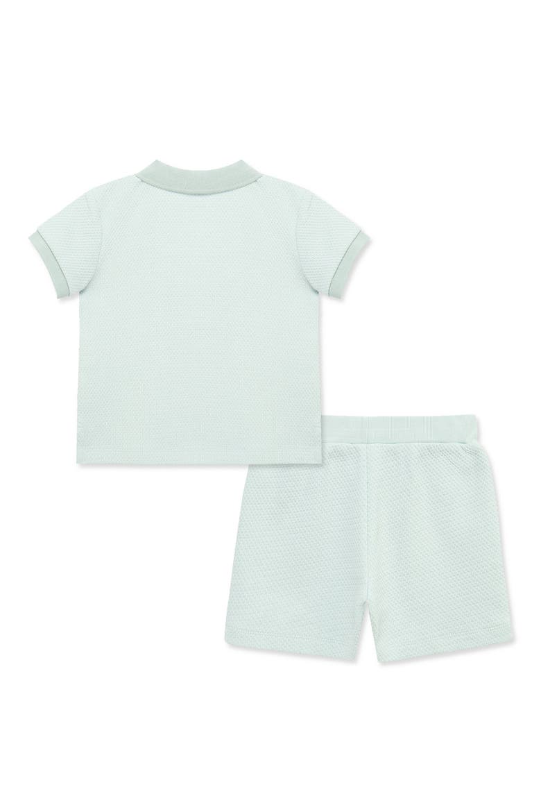 Kids' Organic Cotton Polo & Shorts Set, Alternate, color, GREEN