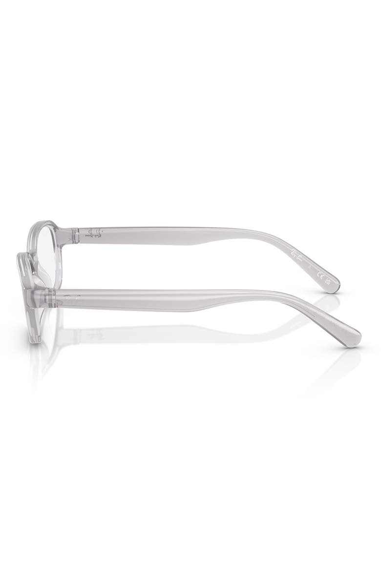 Ray-Ban Kids' 46mm Small Pillow Optical Glasses, Alternate, color, Transparent Grey