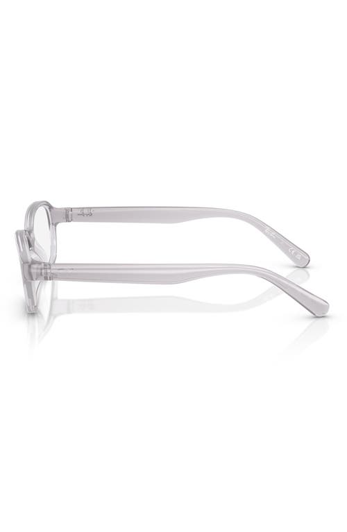 Shop Ray Ban Ray-ban Kids' 46mm Small Pillow Optical Glasses In Transparent Grey