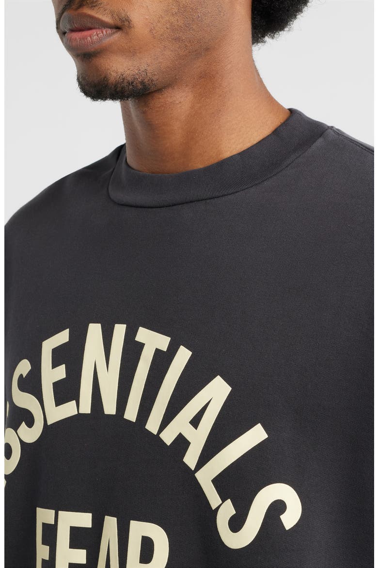 Campus '90s Fleece Logo Graphic Sweatshirt, Alternate, color, FADED BLACK
