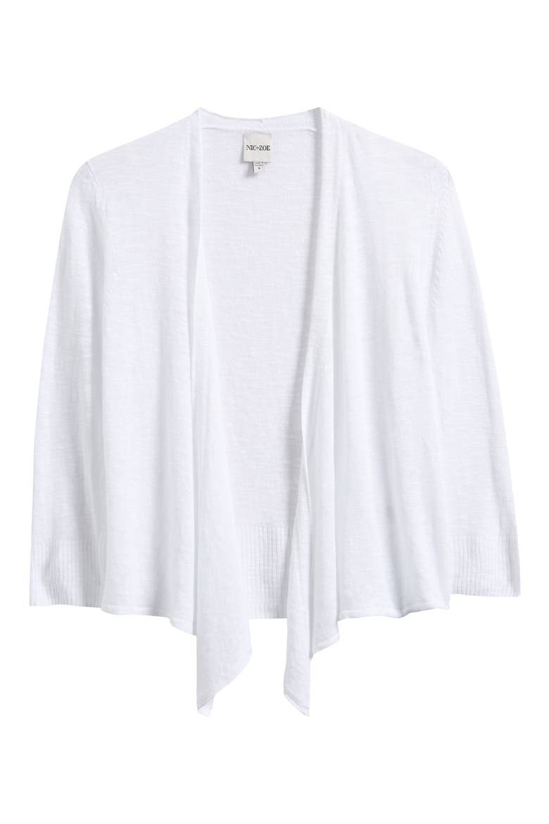 Slub Knit 4-Way Cardigan, Alternate, color, PAPER WHITE
