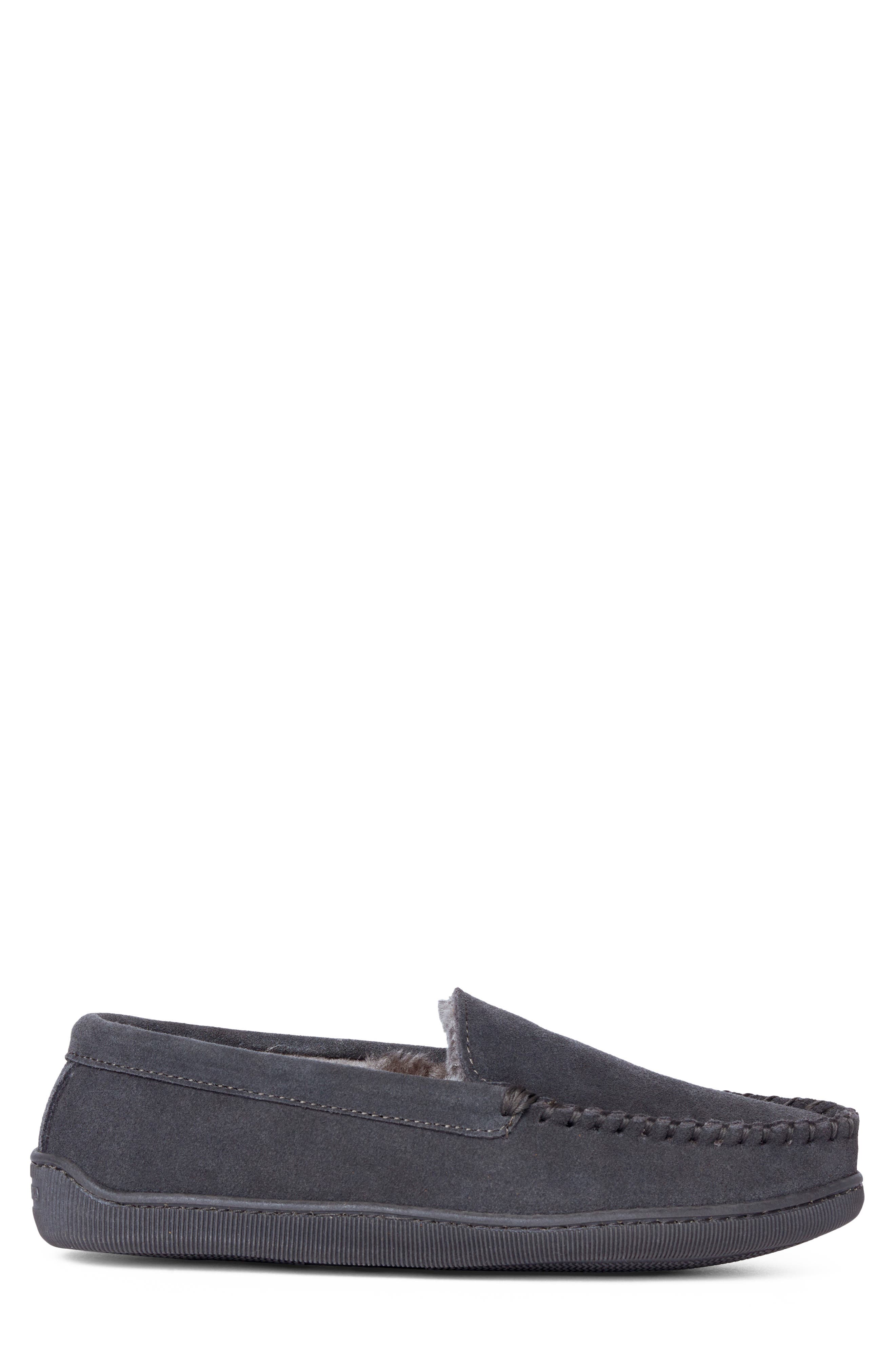 Pile Lined Hardsole Venetian Slipper, Alternate, color, CHARCOAL