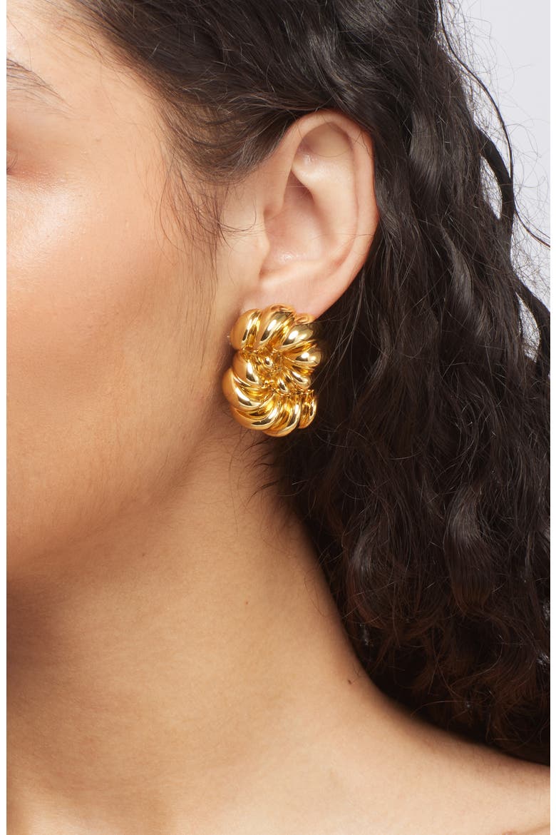 Loulou Stud Earrings, Alternate, color, GOLD