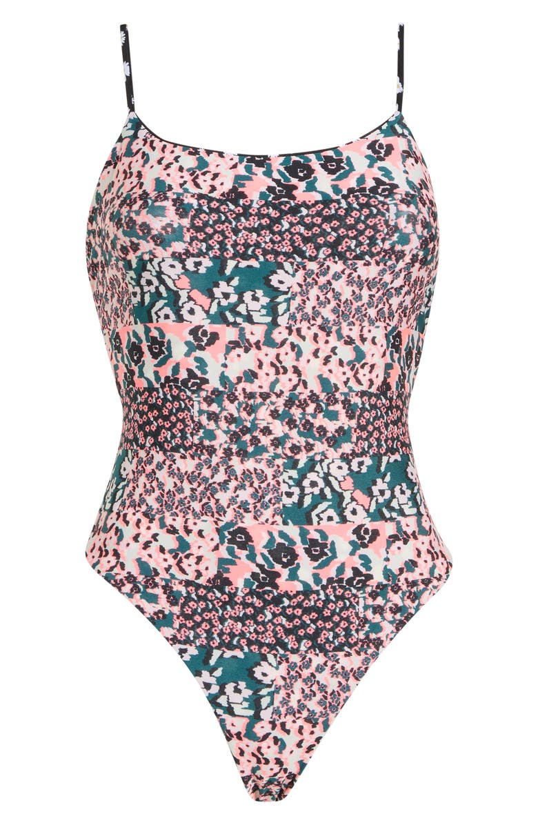 Maaji Luster Reversible One-Piece Swimsuit, Alternate, color, Black