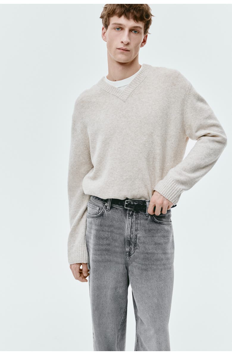 H&M Fairfax baggy jeans, Alternate, color, Medium Denim Gray