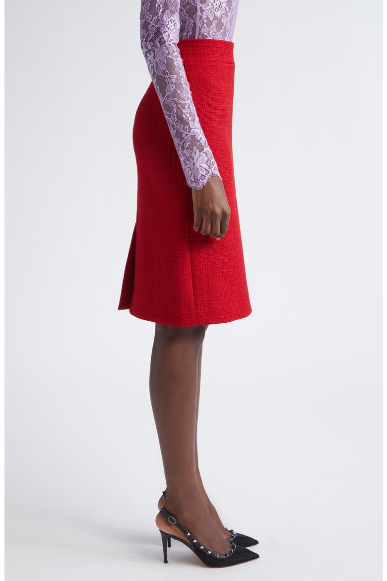 Virgin Wool Blend Tweed Pencil Skirt, Alternate, color, PINK