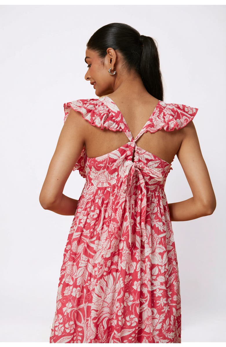 Ro's Garden Floss Maxi Dress, Alternate, color, Magenta Laika