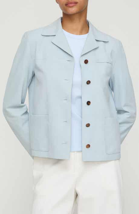 Patch Pocket Suede Shirt Jacket